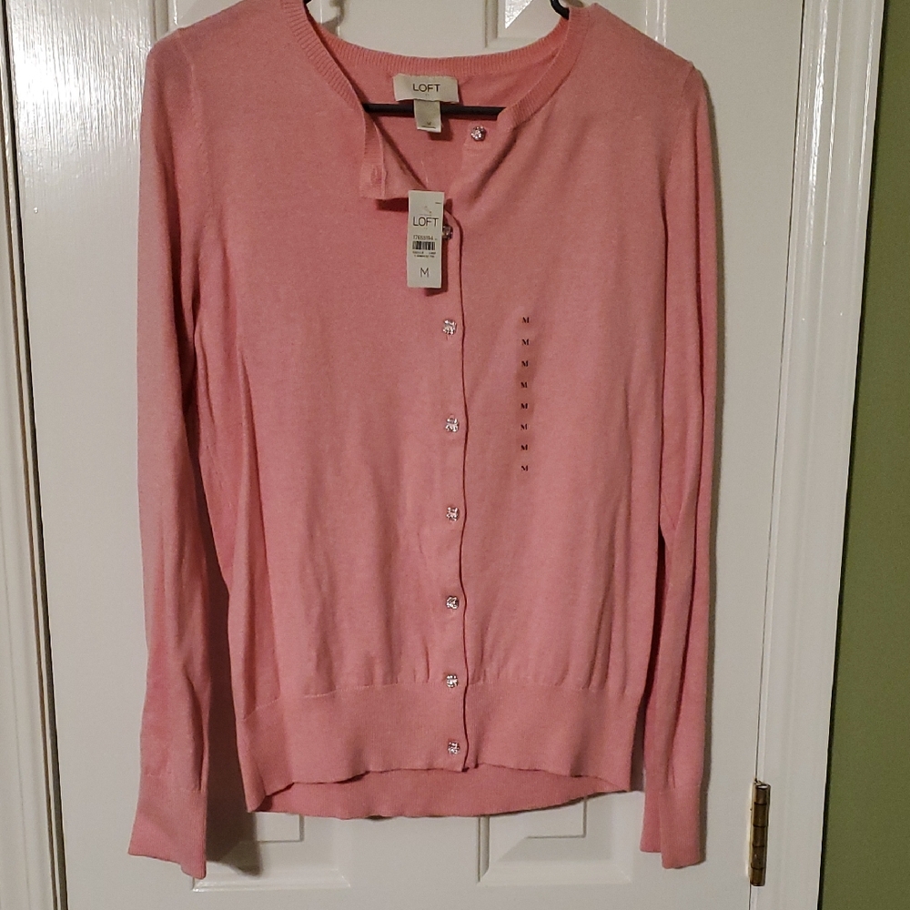 LOFT Women's Pink Sweater